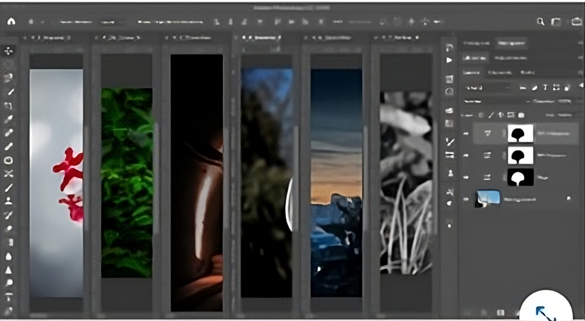 How can you switch the main window back to a traditional layout to view one image at a time?
